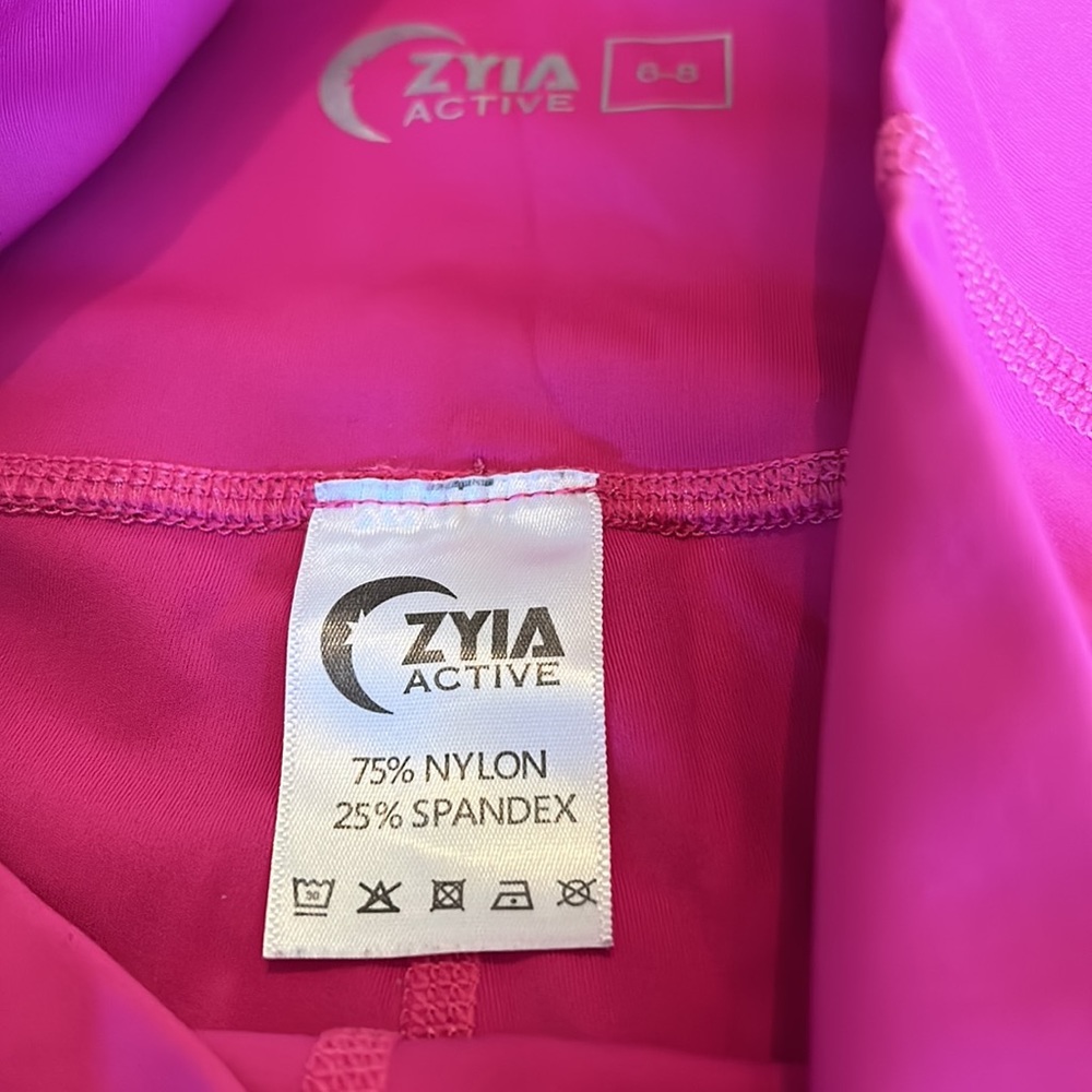 ❤️HP❤️ZYIA fuchsia Brilliant 7/8 Leggings - Picture 5 of 8